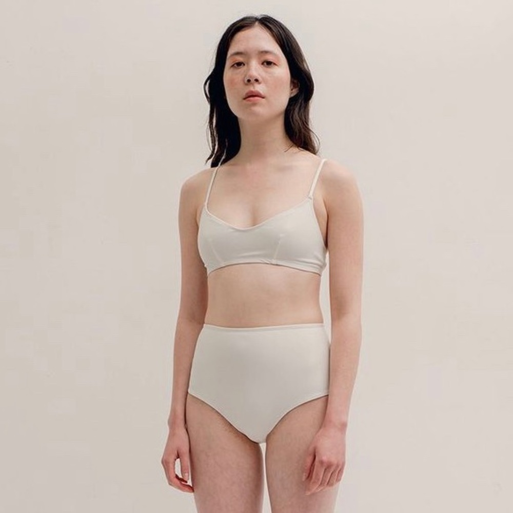 nu swim stas top and basic high waist bottom